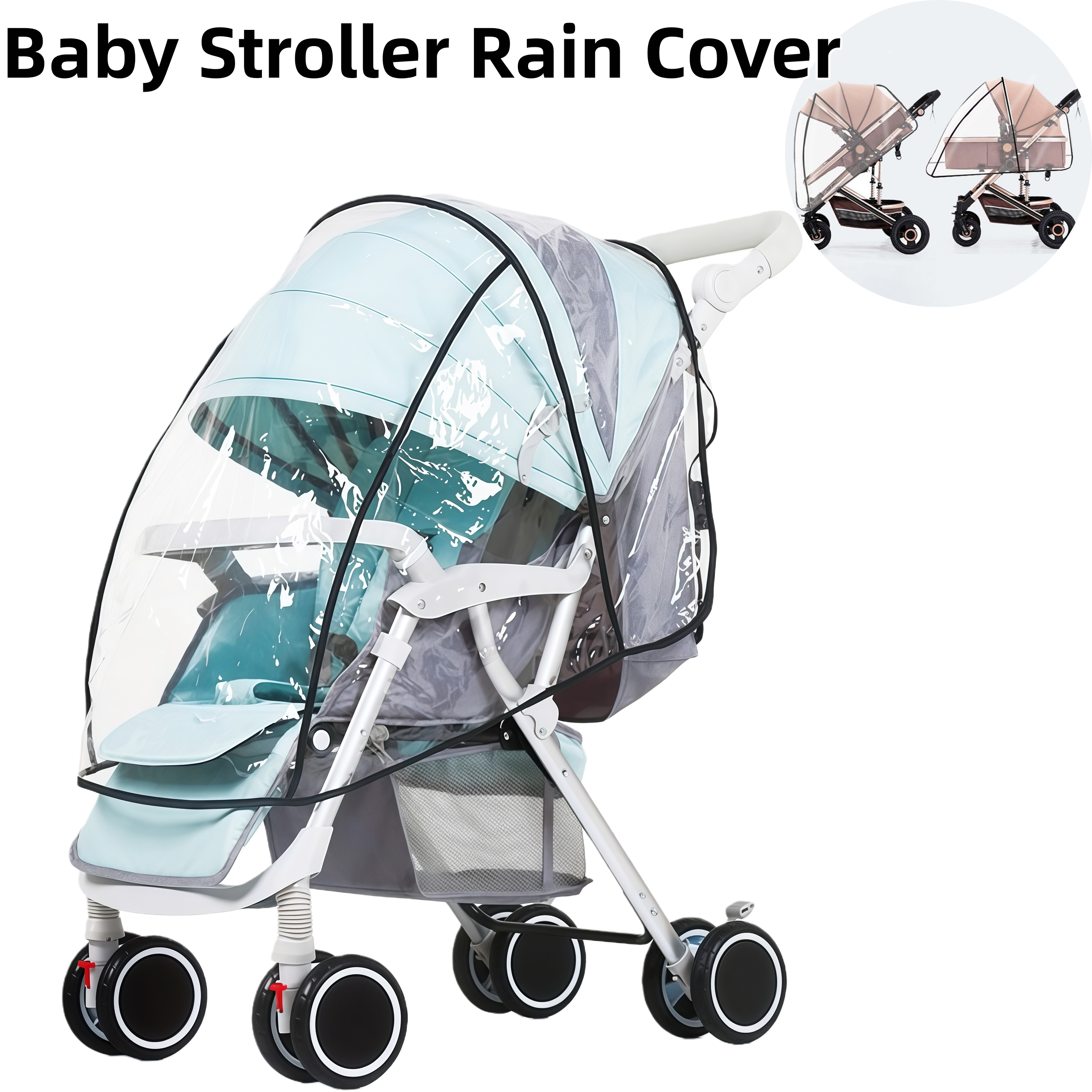 Stroller Rain Cover - Baby Stroller Rain Cover Child Cart