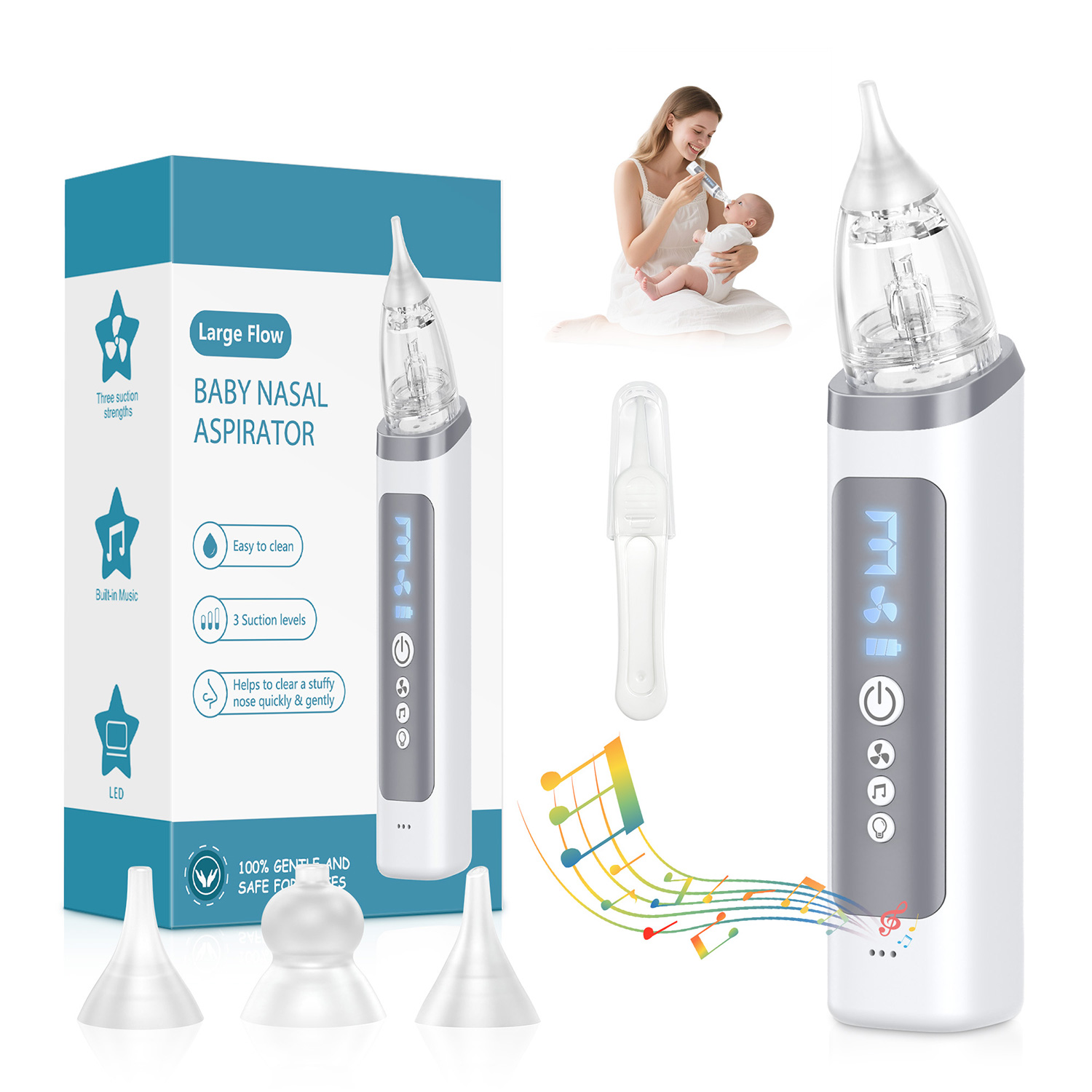 Baby Nose Cleaner - Electric Baby Nose Sucker with More
