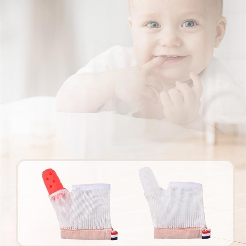 Teething Mitten Baby - Silicone Thumb Sucking Stop Teether Mitten