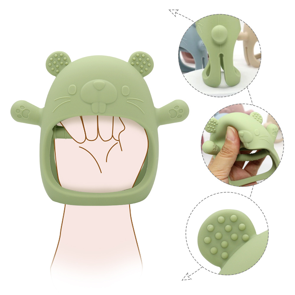 1pc Teether Toys For Baby Brac - Teething Mitten Baby 评论和价格