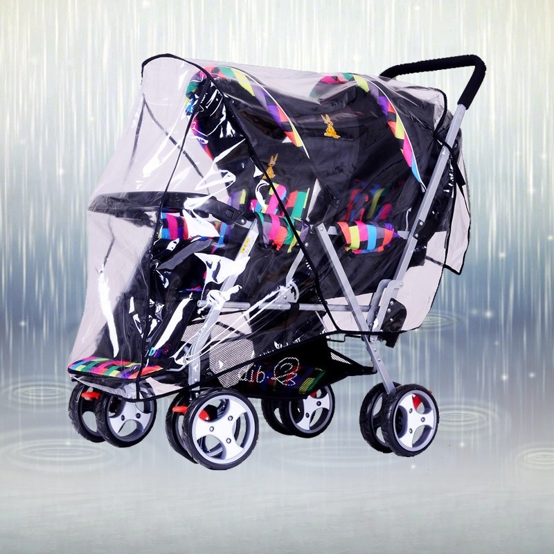 Double Seat Twin Stroller Rain - Stroller Rain Cover 评论和价格
