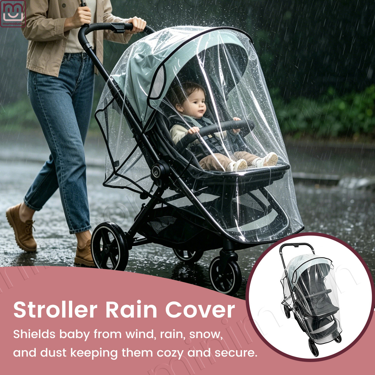 Universal Waterproof Stroller  - Stroller Rain Cover 评论和价格