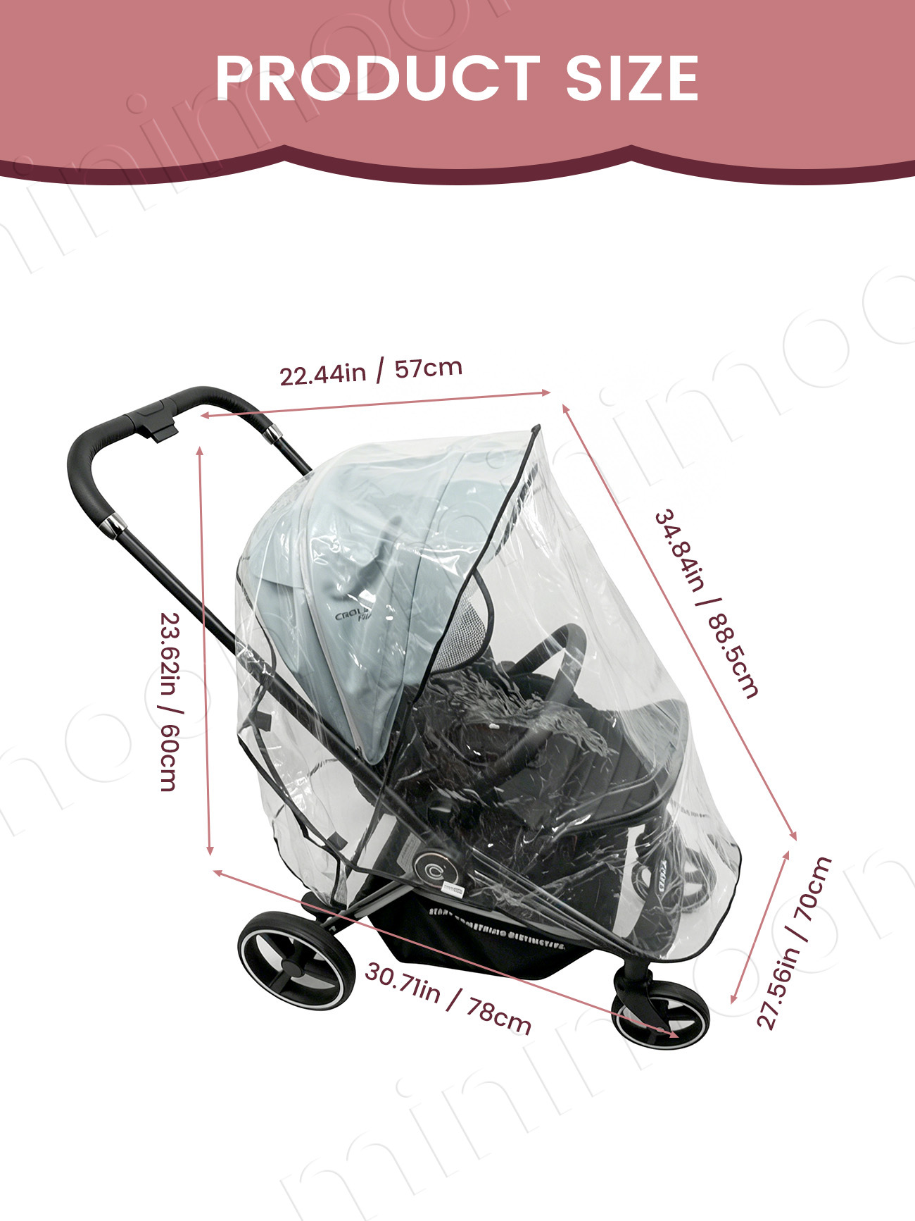 Universal Waterproof Stroller  - Stroller Rain Cover 评论和价格