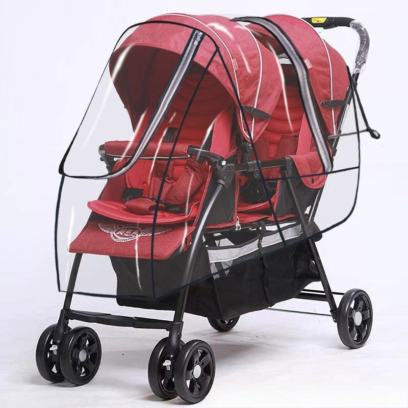 Twin Stroller Rain Cover Doubl - Stroller Rain Cover 评论和价格
