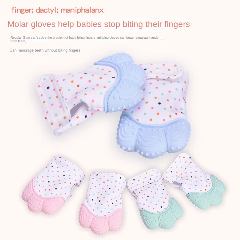 Baby Teether Cartoon Printed C - Teething Mitten Baby 评论和价格