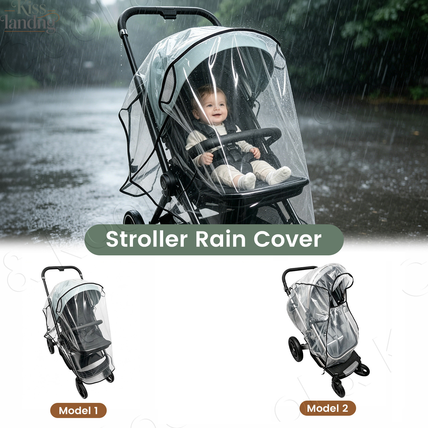 Universal Waterproof & Windpro - Stroller Rain Cover 评论和价格