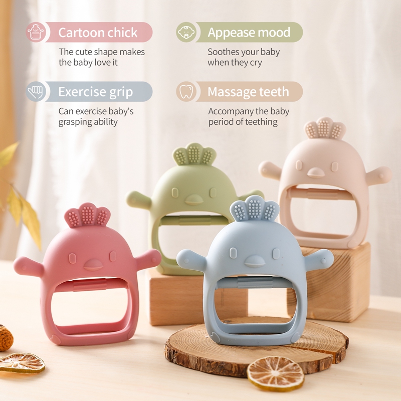 Baby Teether Chick Gloves Teet - Teething Mitten Baby 评论和价格
