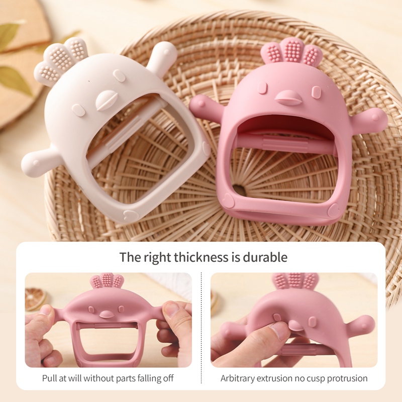 Baby Teether Chick Gloves Teet - Teething Mitten Baby 评论和价格