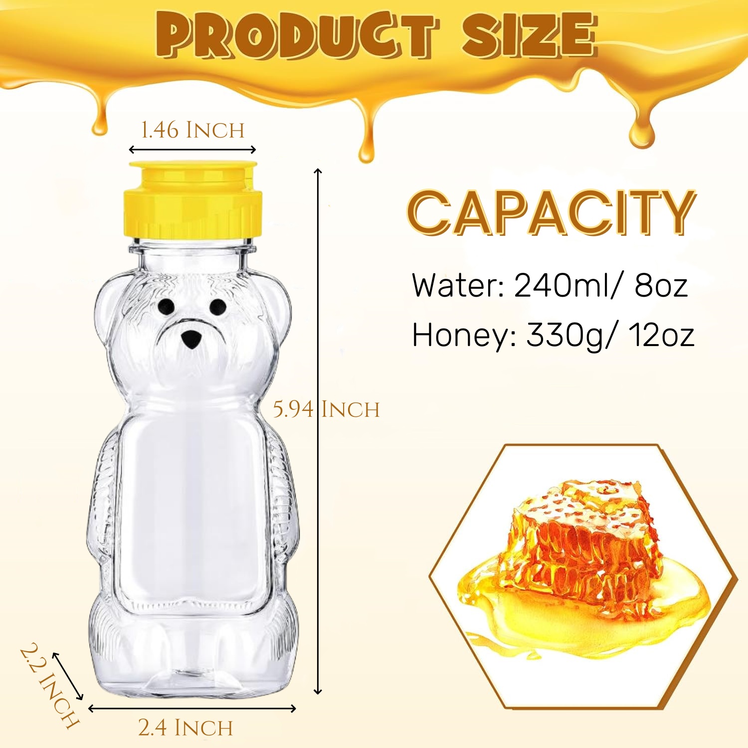 12-36pcs Plastic Bear Honey Ja - Baby Products Distributor 评论和价格