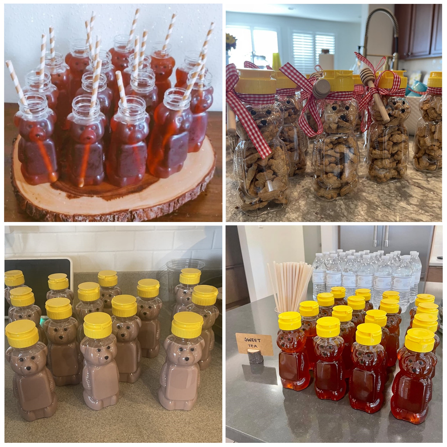 12-36pcs Plastic Bear Honey Ja - Baby Products Distributor 评论和价格