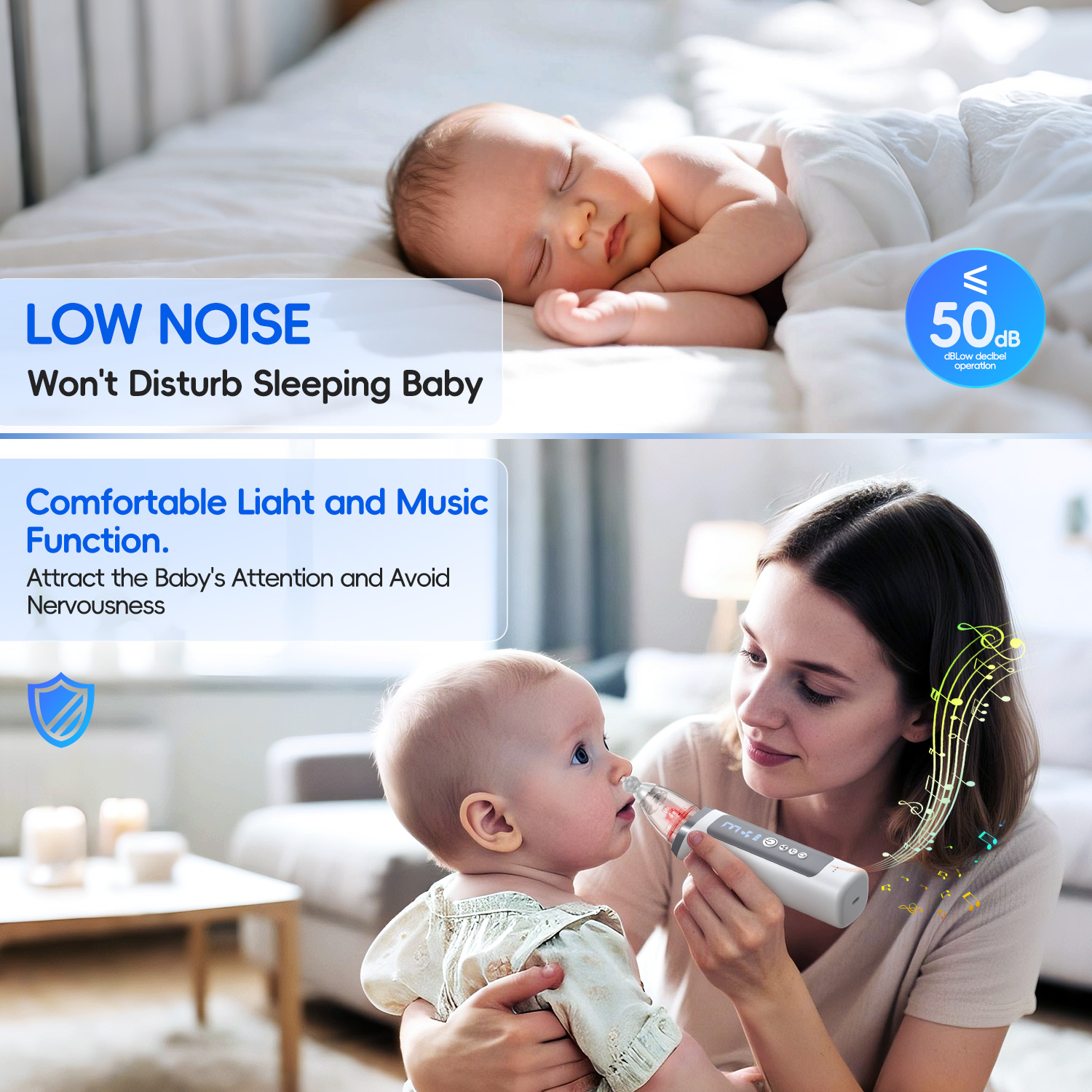 Electric Baby Nose Sucker with - Baby Nose Cleaner 评论和价格