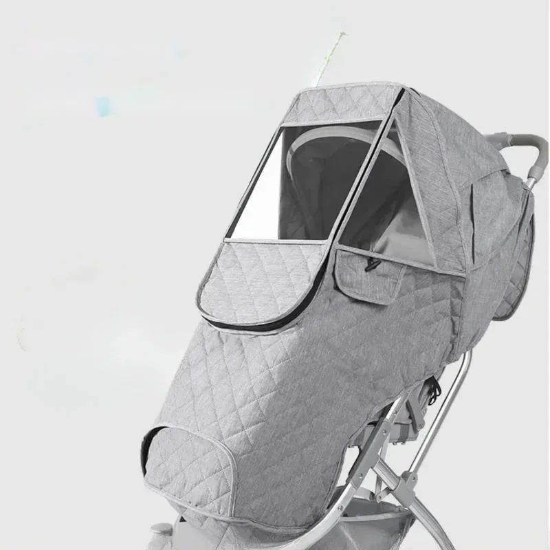 Thickened baby stroller rain c - Stroller Rain Cover 评论和价格